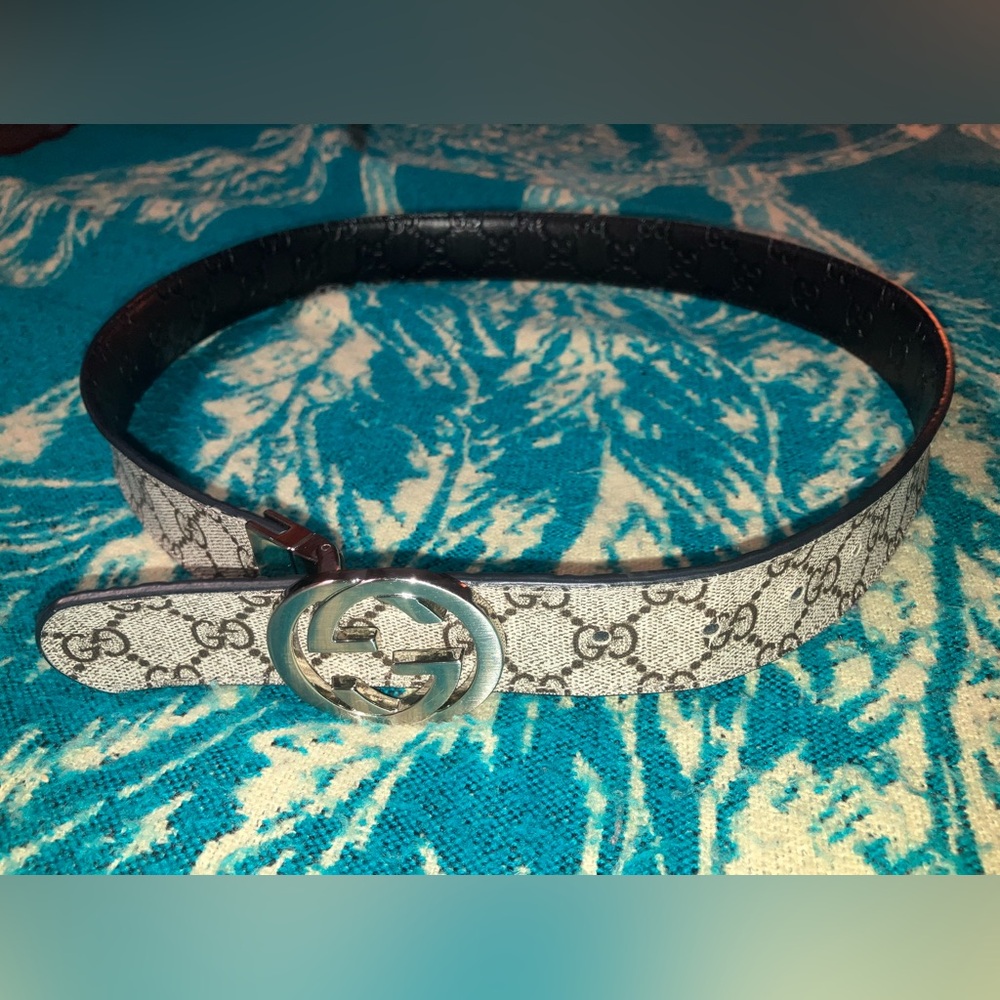 Gucci Style Reversible Leather Belt NEW - Picture 2 of 12